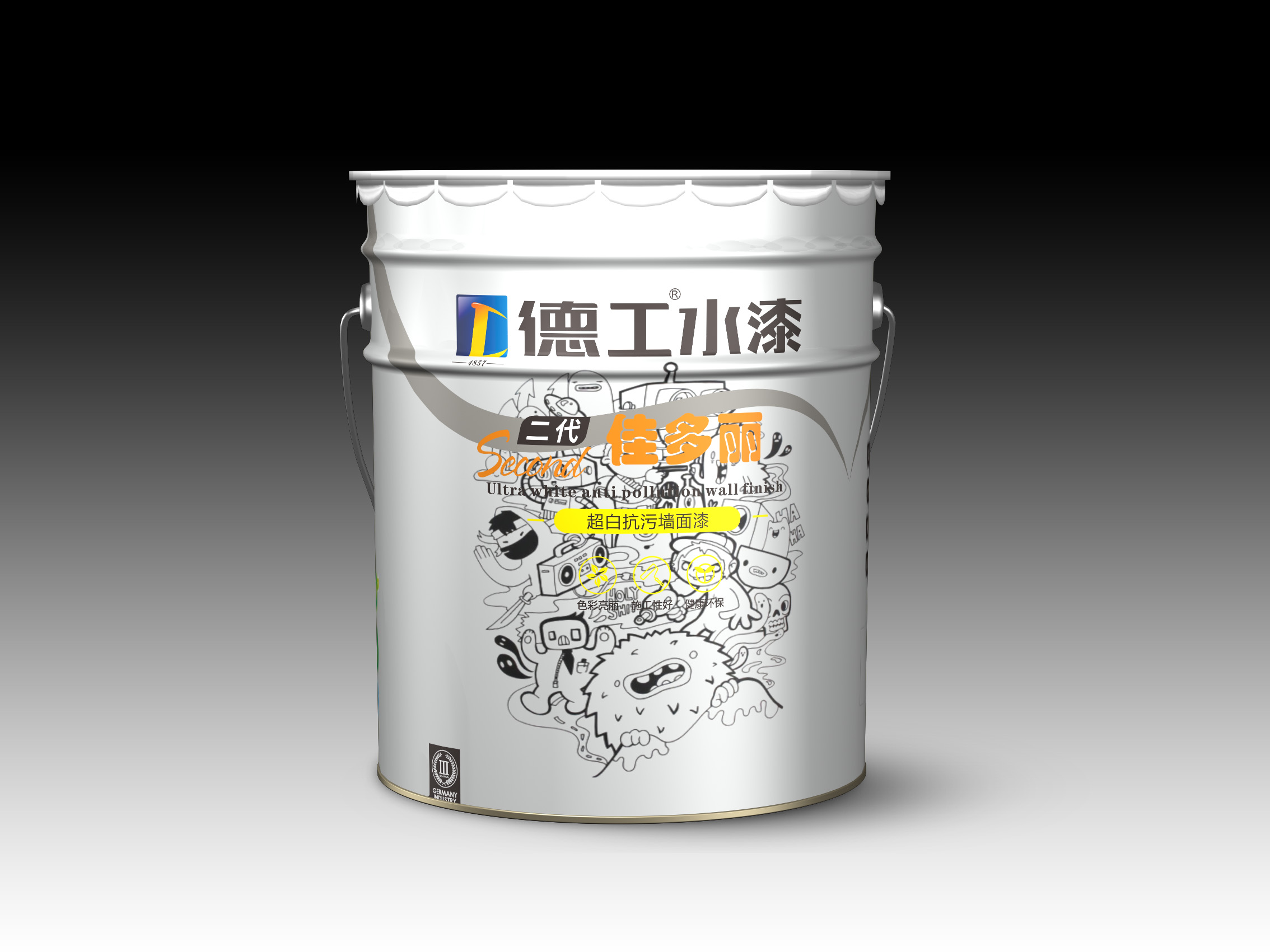 德工佳多丽超白抗污墙面漆二代DN-2800